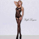Bodystocking Macacão com Costas Abertas Yaffa - Y2152